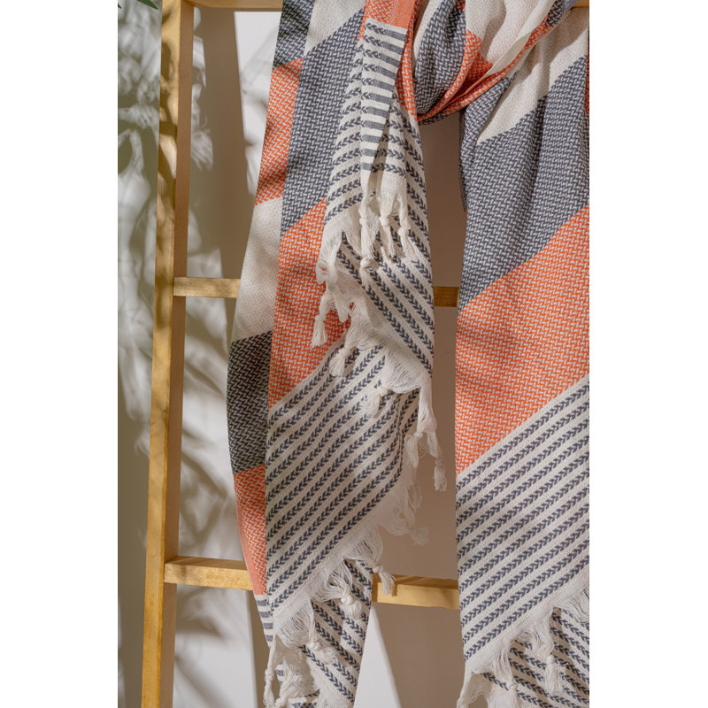 Luxueuse serviette de plage 100% coton Fouta, 39,4 po x 70,9 po | Doux et léger, 7,9 oz / pied carré | Idéal pour la plage, la piscine et le spa | Séchage rapide, entretien facile - lavage délicat à 104 ° F, séchage par culbutage à basse température