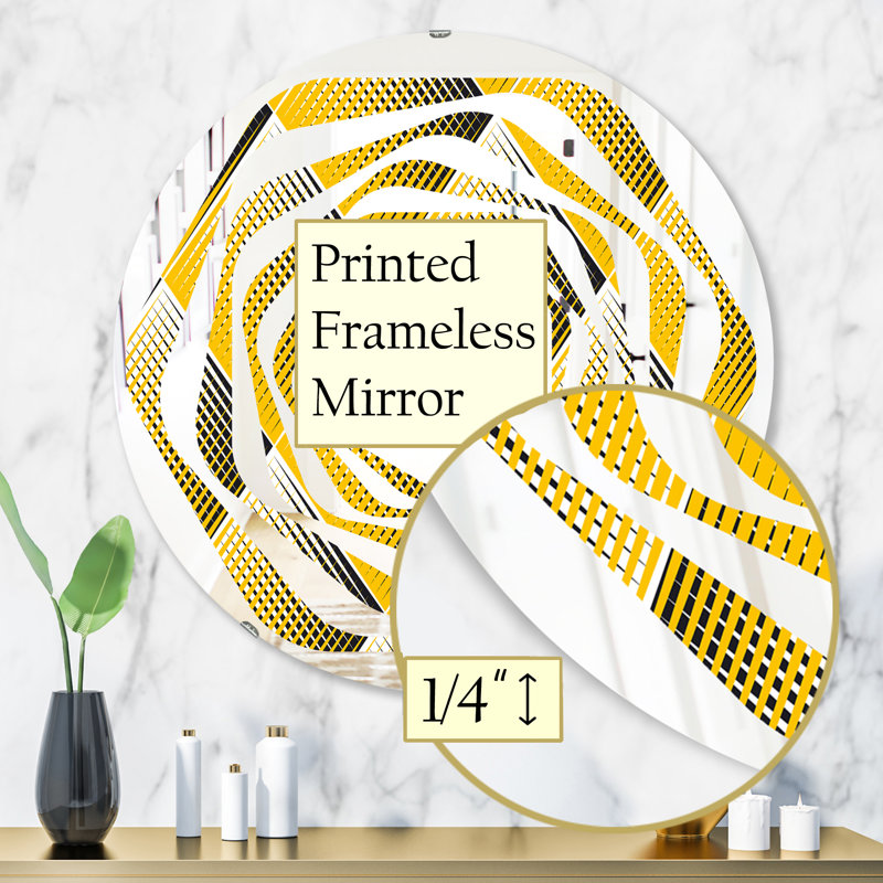 Miroir mural Whirl Rhombus, H 31,5 po x l po