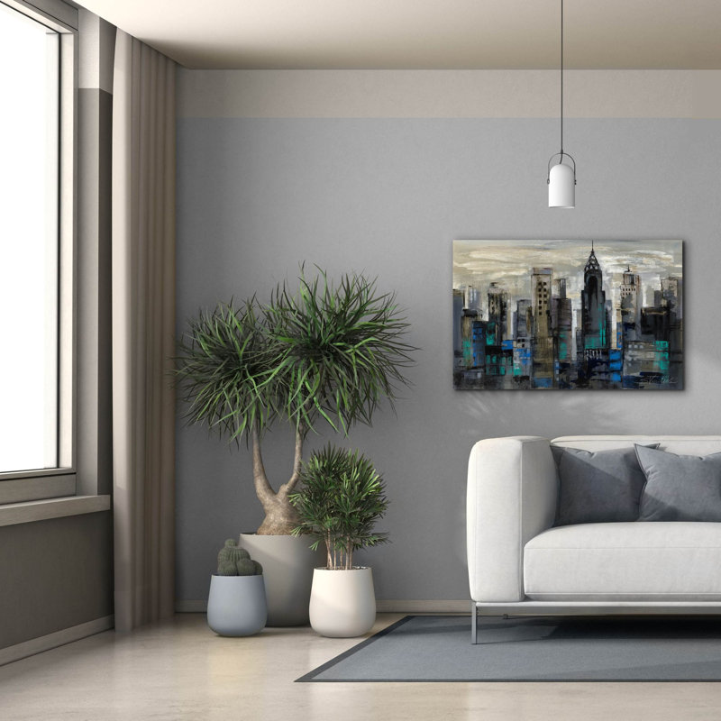  «New York Moment» par Silvia Vassileva, art mural sur toile, H 26 po x l 40 po