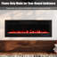 Metro Lane 127cm W Black Electric Fireplace
