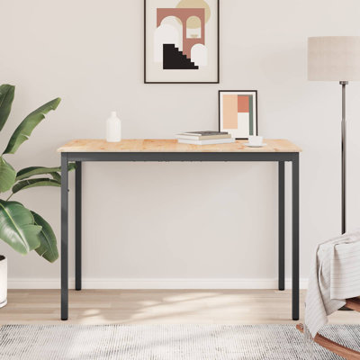 Rectangular Wood Top Dining Table