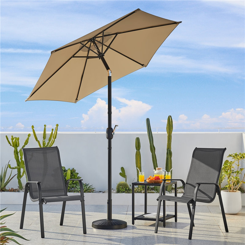 Charlean 226cm Tilt Parasol, Tan