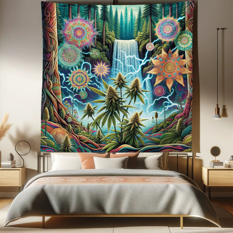 Tapisserie en microfibre, H 88 po x l 88 po