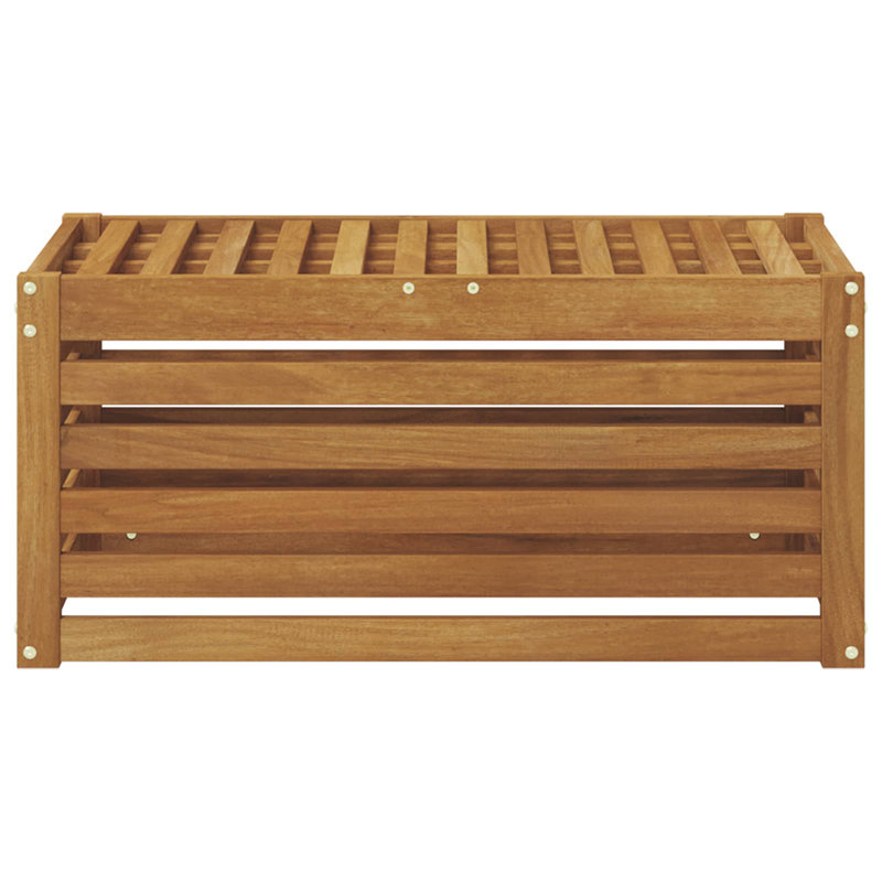 Solid Wood Outdoor Bench, 37cm H x 79cm W x 43cm D