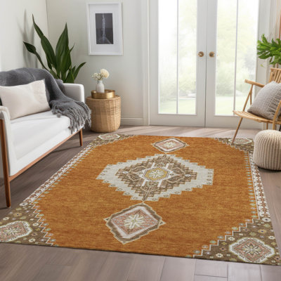 Tapis oriental Guada AMF1014 lavable à la machine de qualité supérieure