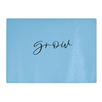 Grow Typography Chopping Board