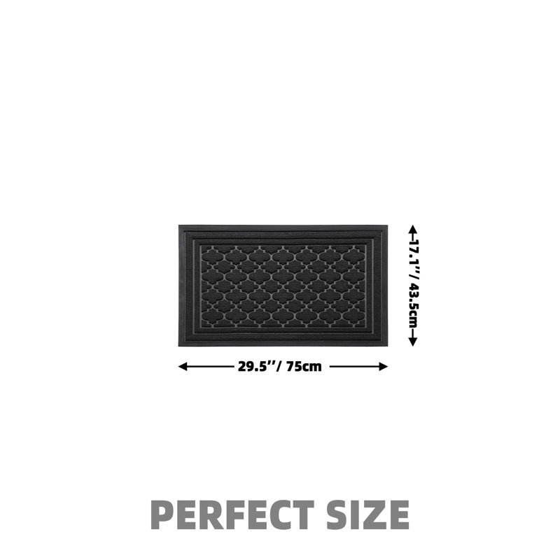 Paillasson Ingelbert, L 17,13 po x L 29,53 po, Noir, noir, noir, noir