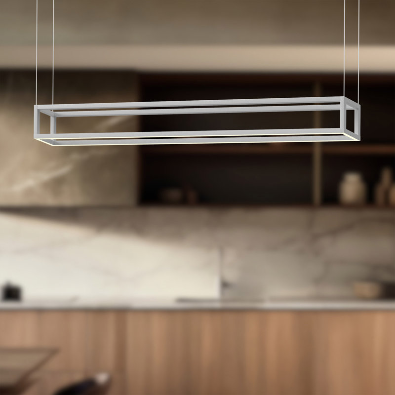 Plaza 1 - Light LED Pendant, White, White