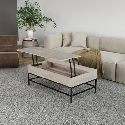 Table basse à plateau relevable