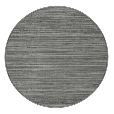 Machine Washable Solid Grey Area Rug