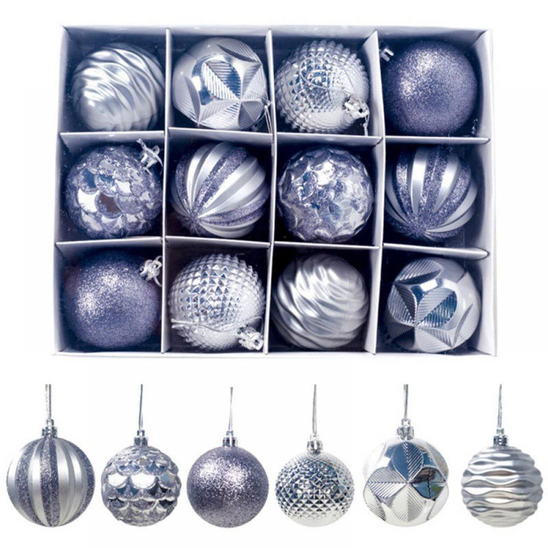 Ornement boule décorative, Argent