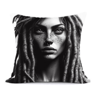 Abstract Reversible Throw Pillow