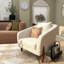 Chaise d'appoint de 32 po de largeur