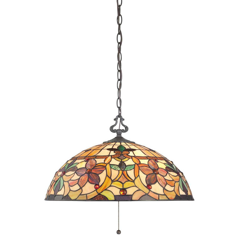 Riffe 3 - Light Vintage Bronze Dome Pendant