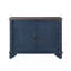 Console de 40 po avec tablette de rangement, table de hall d'entrée rétro avec tablette de rangement réglable, table de canapé pour le couloir, entrée, salon, vestibule, plateau bleu marine et brun-454103323