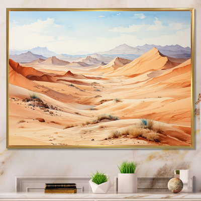 Paysage désertique du Sahara sur toile