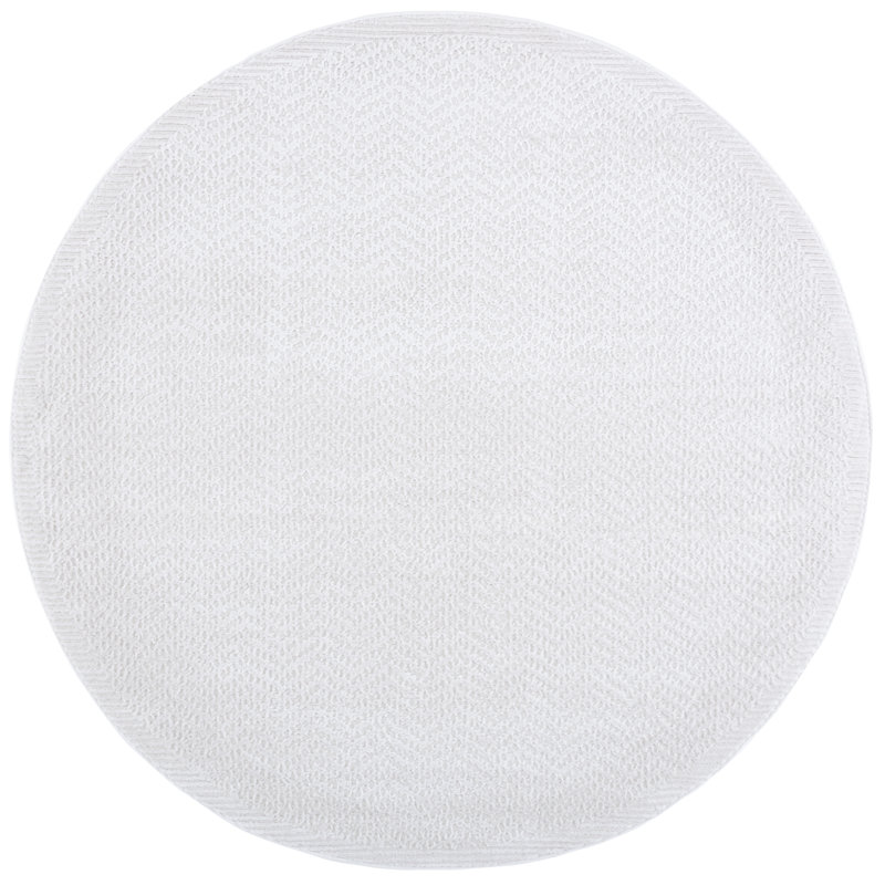 Camic 100 Performance Chevron Rug, Round 6'3"