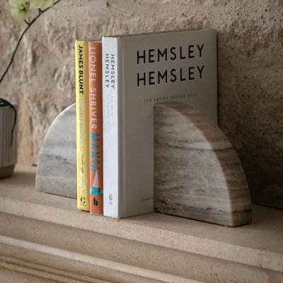 Marble Bookends