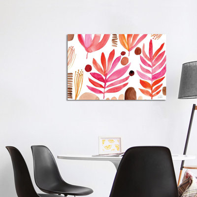Burnt Leaves by Sara Franklin - Wrapped Canvas Painting