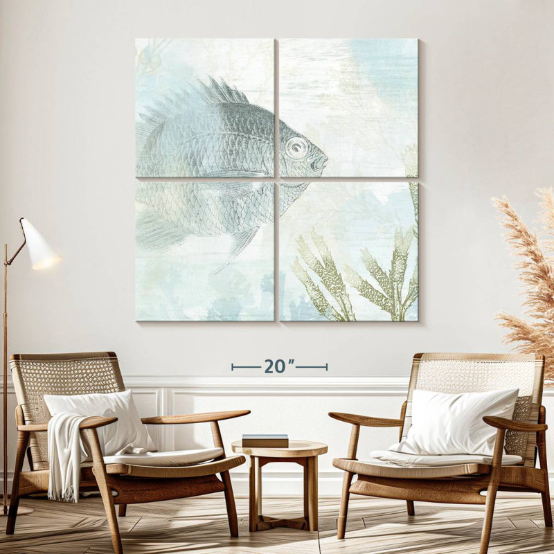Brampt Coastal Fresco I, 57'' H x 57'' W