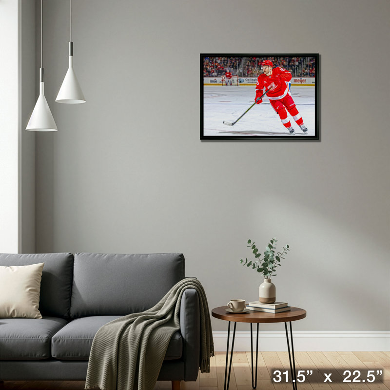 Alex DeBrincat, toile encadrée 20 x 29, Detroit Red Wings