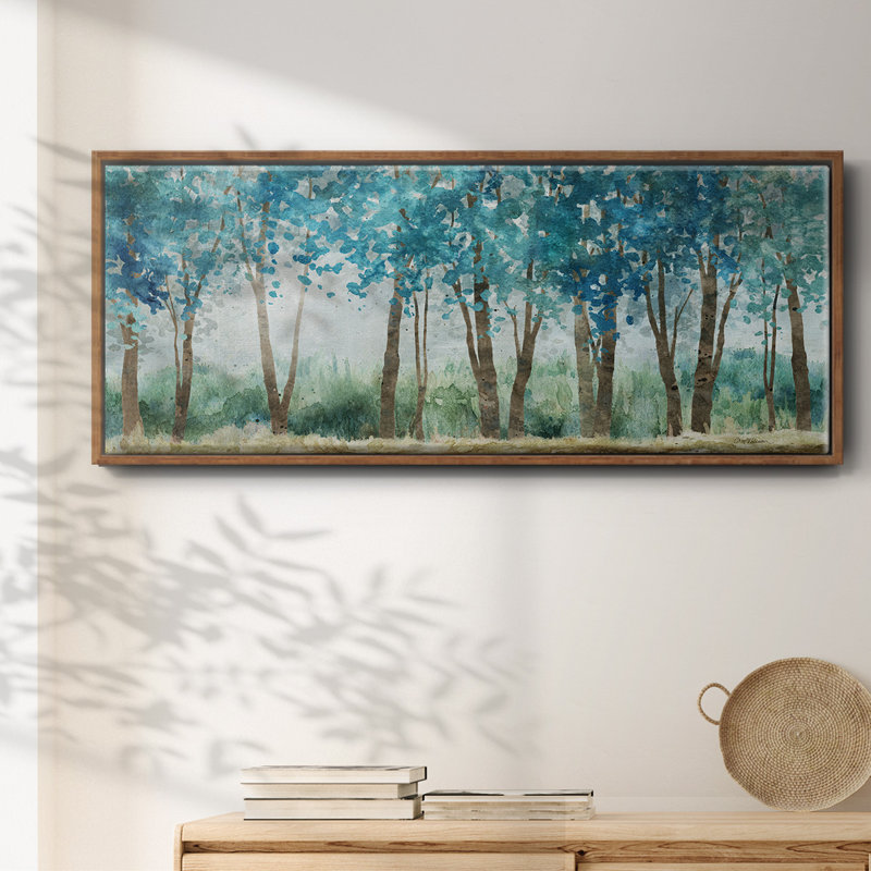 Sunwashed Grove- Framed Canvas, 12" H x 30" W