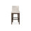 Upholstered Stool with Solid Wood Frame