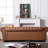 88.5'' Faux Leather Sofa-1373314218