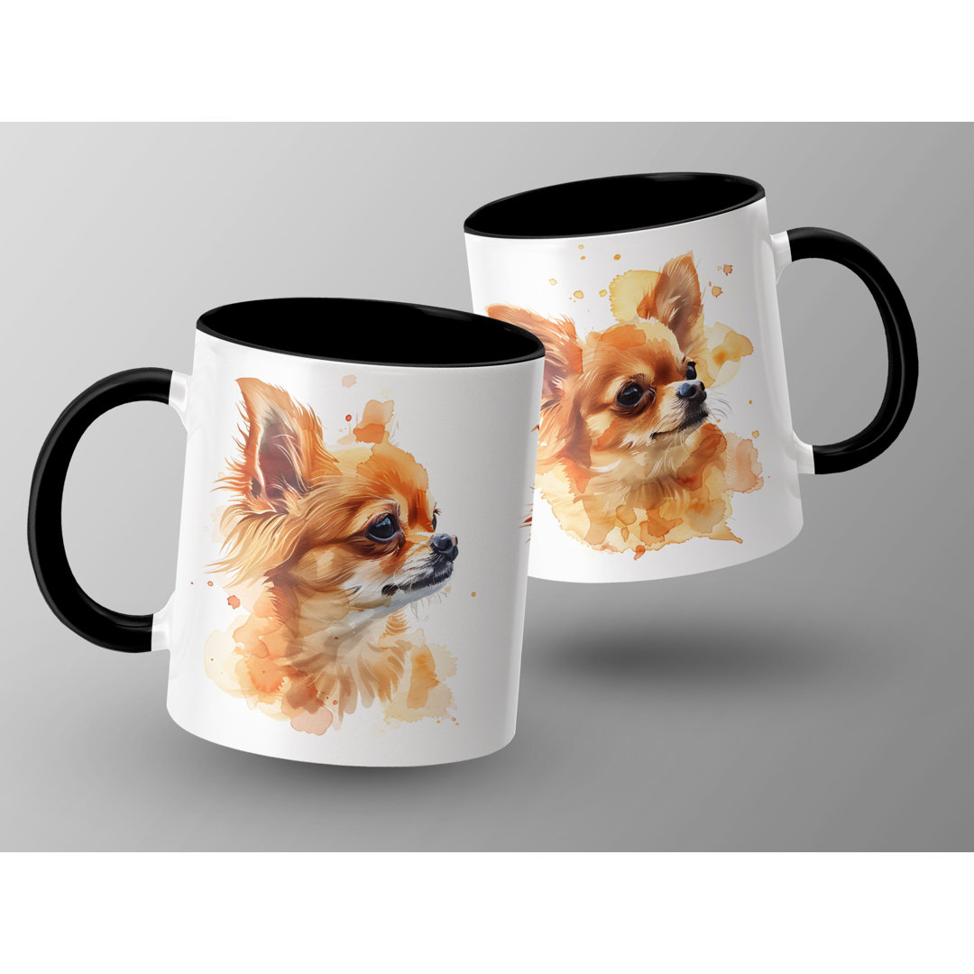 Chihuahua Watercolor Design 11oz Coffee Mug