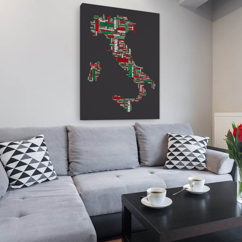 « italie iv » par michael tompsett, impression sur toile tendue, H 47 po x l 35 po x P 2 po