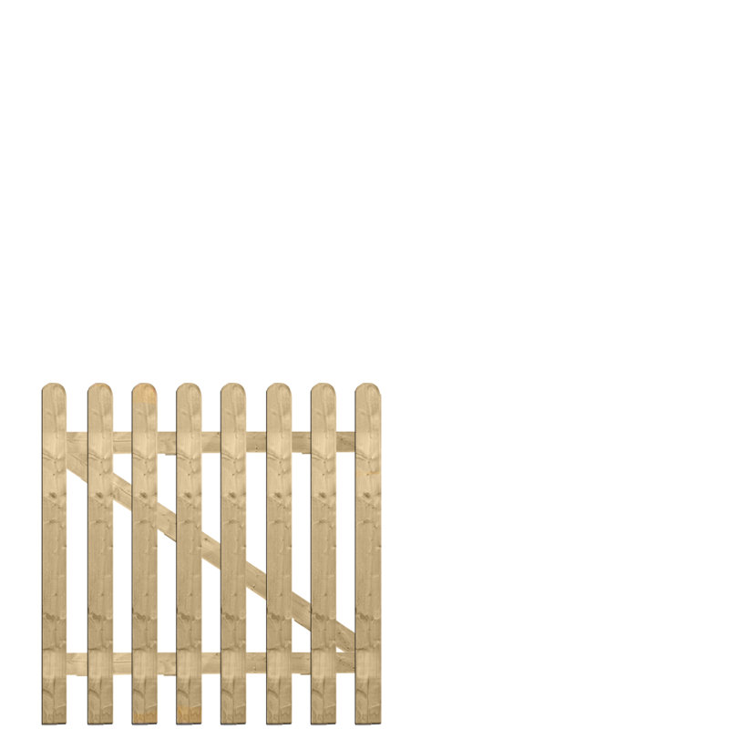 Deziree 90 cm W Gate Fencing, 90cm H x 90cm W x 5.2cm D