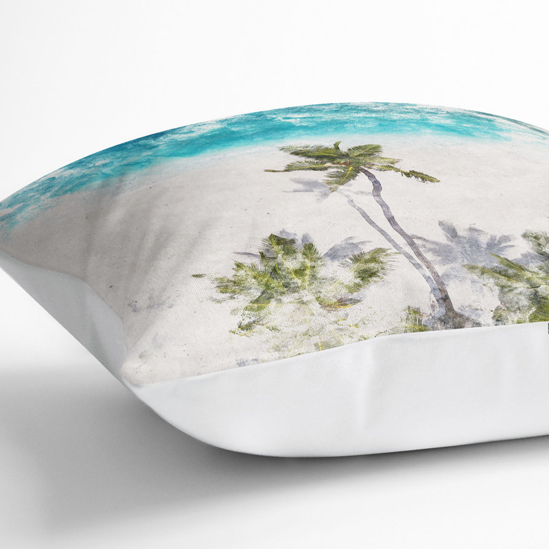 Square Throw Cushion, White, 55cm H x 55cm W x 20cm D
