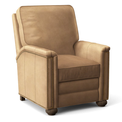 Fauteuil inclinable électrique standard en cuir véritable de 31 po de largeur Randleman