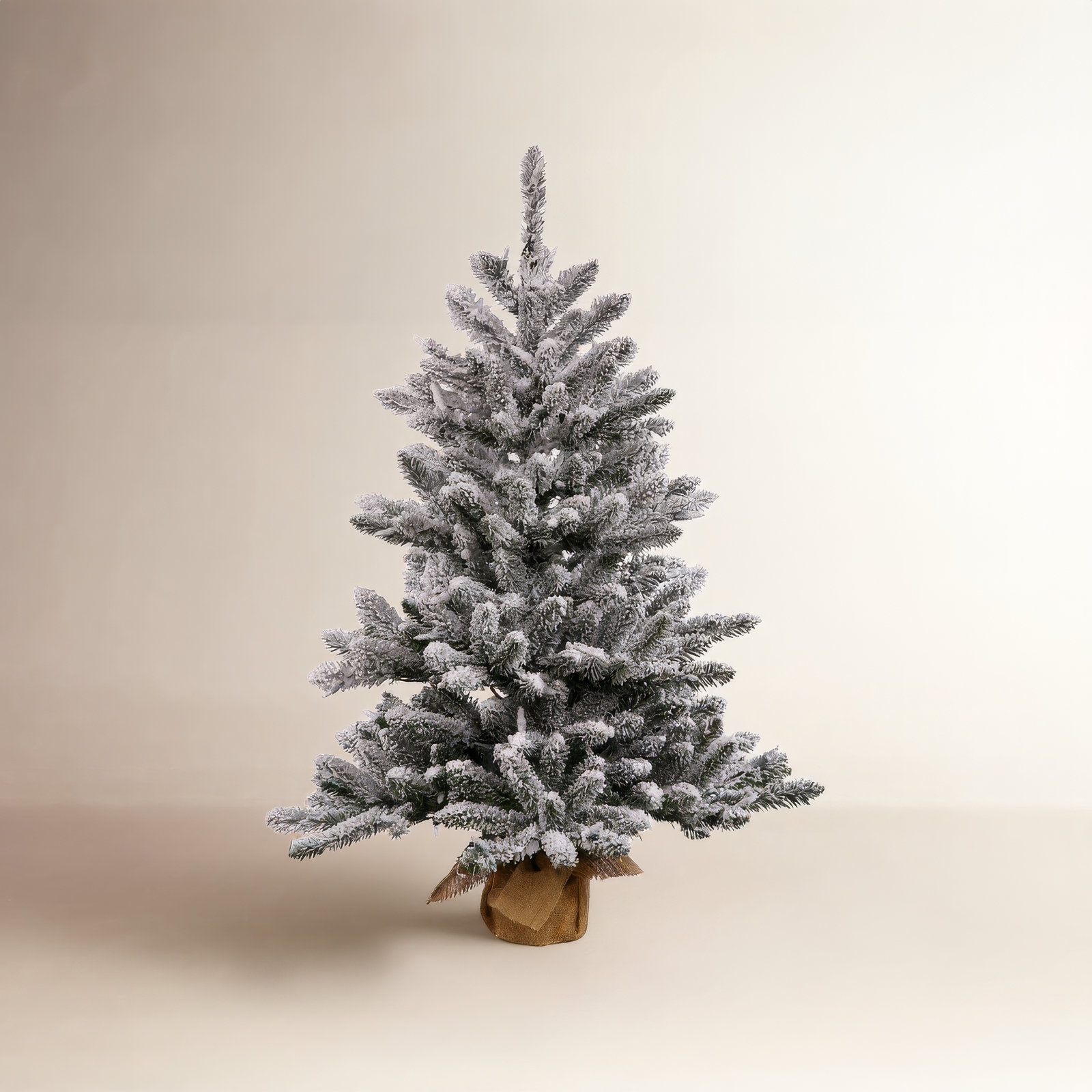 Flocked Anoka Pine Pre-Lit Christmas Tree, 2.5'H