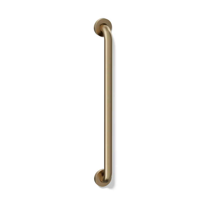 Barre d'appui contemporaine, L 24 po, Bronze brossé éclatant