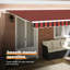 Brayden Studio 500cm W x 300cm D Polyester Cover Retractable Door / Window Awning-2009768622