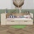 Wood Platform Bed with Storage Shelves, Drawers, Charging Station-724436196-723121477