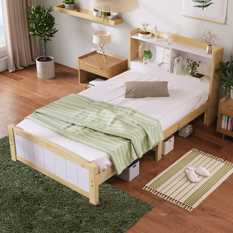 Yreka Solid Wood Storage Bed, Single (3')
