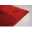Tapis unique en laine noué à la main style transitionnel des années 2010 de 4 pi 2 po x 6 pi 1 po rouge / noir Denn