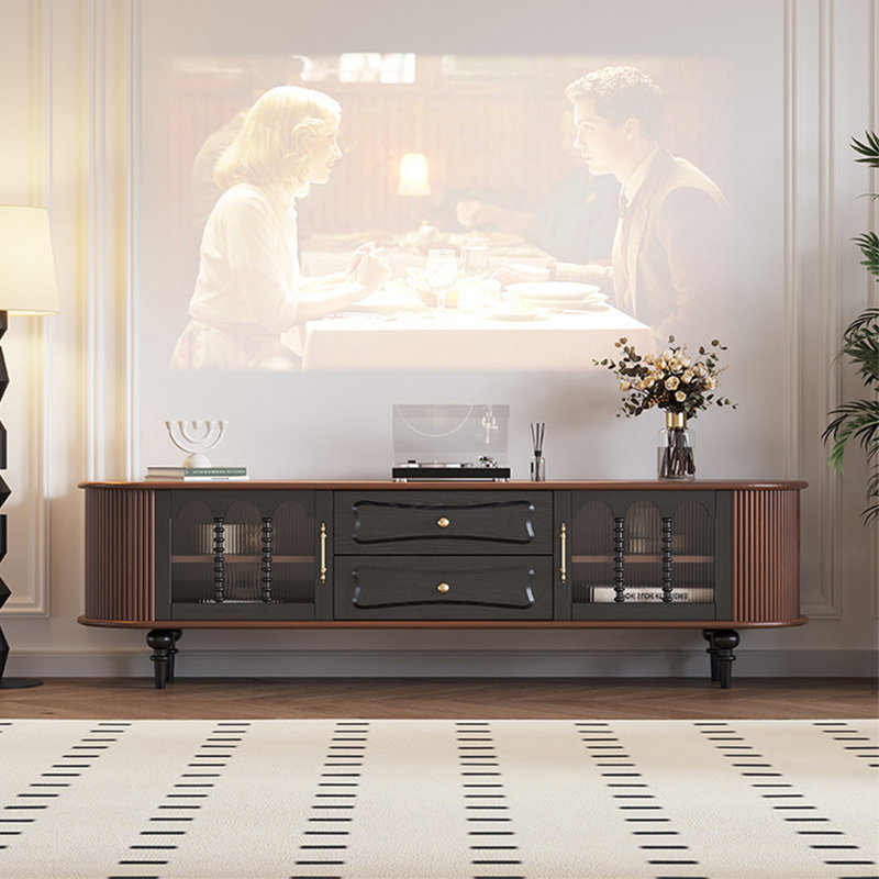 Meuble télé de luxe rétro français, 78.74"