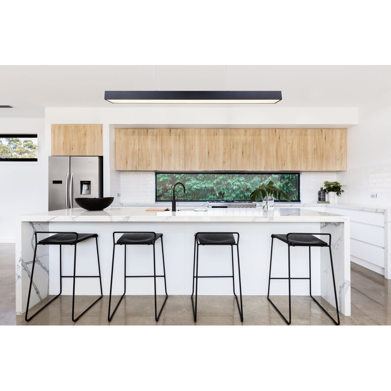 Bracken 1 - Light LED Kitchen Island Pendant, Black