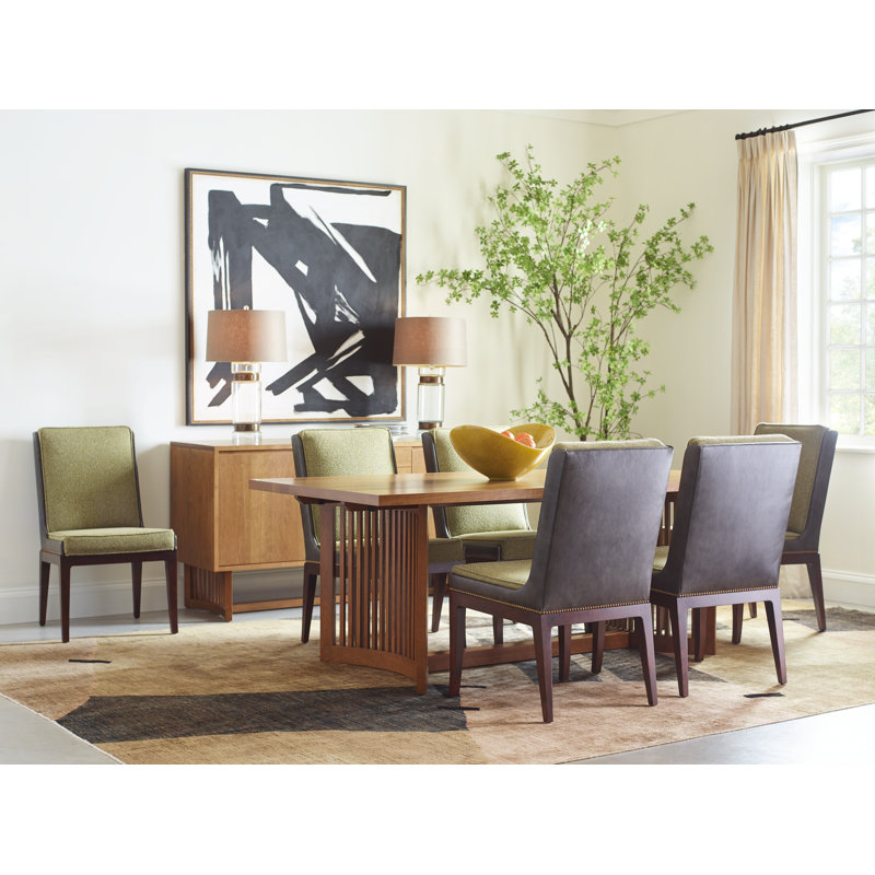 Park Slope Extendable Solid Wood Trestle Dining Table, Pasadena