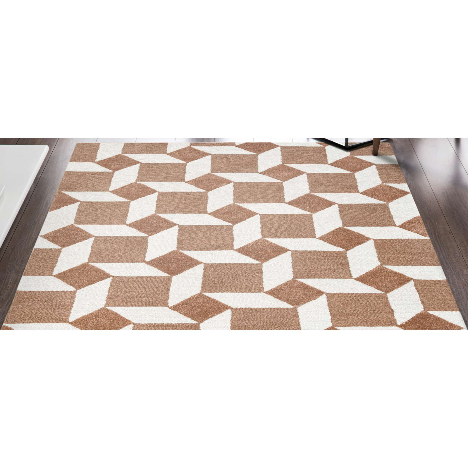 Woodcliff Hand-Tufted Geometric Rug, Rectangle 7'9" x 9'9"