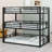 Metal Triple Bunk Bed With Guardrails-1987933150-1987933149