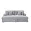 Canapé modulaire rembourré 4 pièces 88,58 po Eugenja-927079457