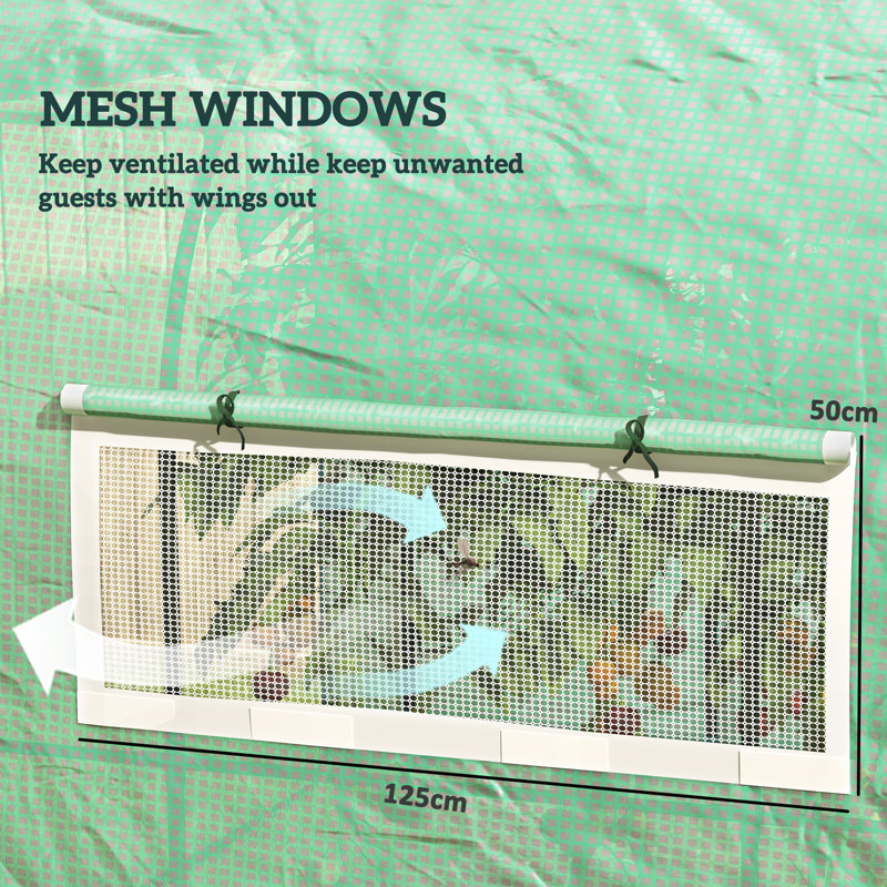 6.5 Ft W x 10 Ft D Greenhouse