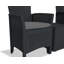 Marjo Plastic 3-Person Seating Group with Cushions-1019500969