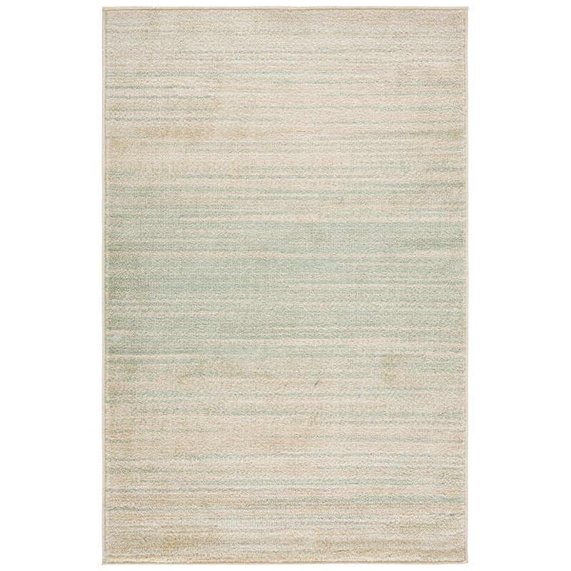 Haileyjo Performance Solid Color Rug, Rectangle 3' x 5'