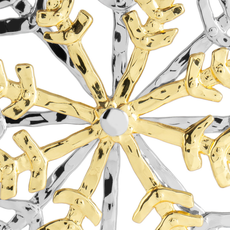 Snowflake 4'' Handmade Christmas Holiday Shaped Ornament