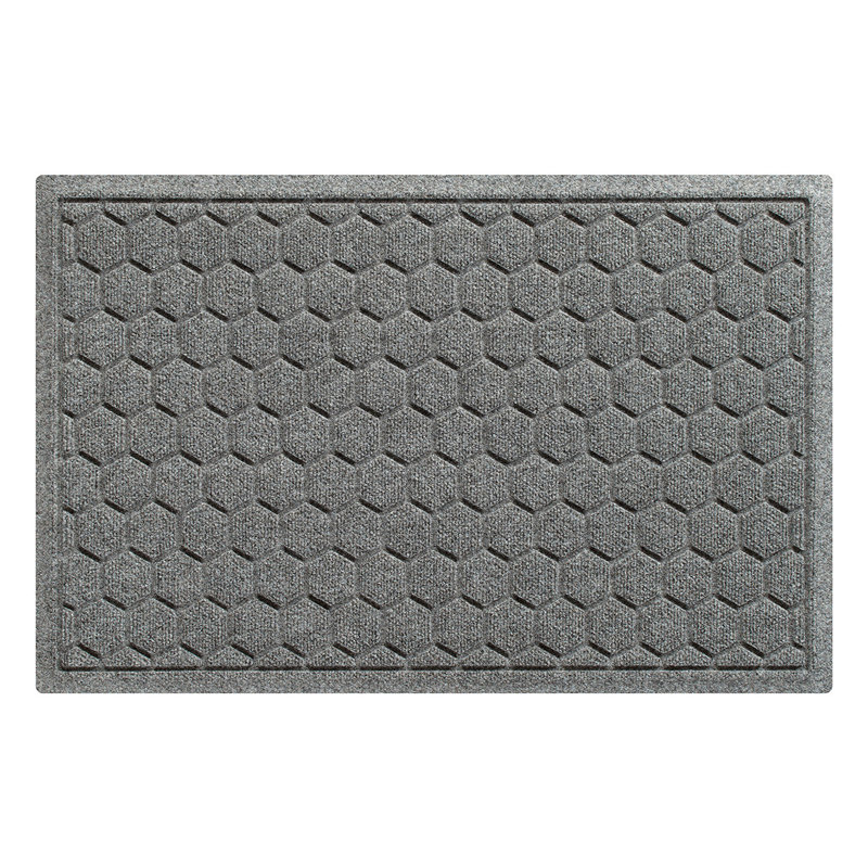 Paillasson intérieur 23 po x 35 po WaterHog Honeycomb, Gris moyen
